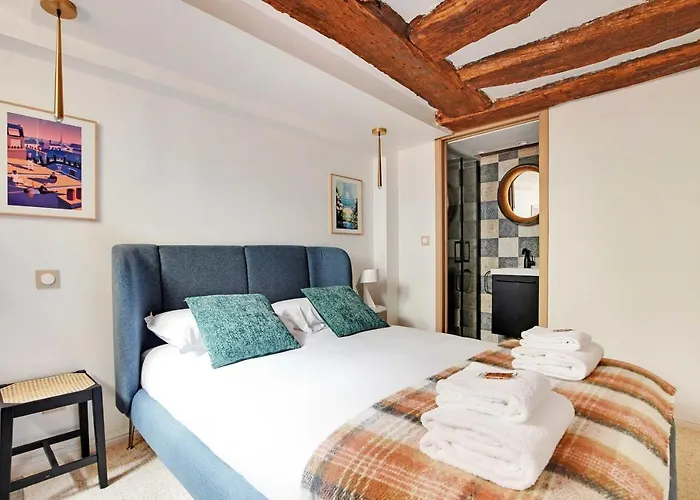 شقة Amazing 10p3br Beaubourg - Centre De باريس